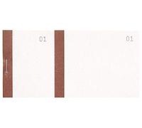 Exacompta 10 Blocs Vendeurs 2 Coupons Bistre 6,6 x 13,5 cm