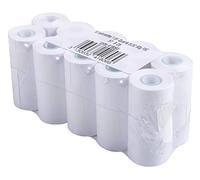 Exacompta – Bobines sans mandrin Réf. 41806E 57×25 mm 1 pli 60g/m² extra-blanc 6,5 m – Lot 10