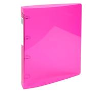 Exacompta 10 Classeurs Semi Rigides Iderama A4 4 Anneaux Rose