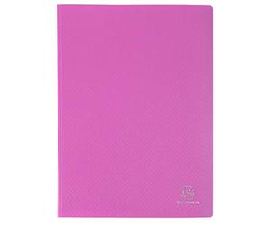 Exacompta 10 Protège-Documents Opak A4 50 Pochettes Rose