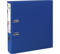 Exacompta - 10 X Classeur ? Levier Prem'touch Int?Rieur Et Ext?Rieur En Polypropyl?Ne - Dos 80mm - A4 Maxi - Bleu Fonc?