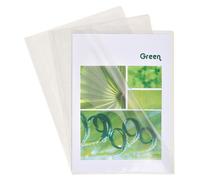 EXACOMPTA 100 Pochettes coin A4 PVC lisse Haute résistance 13x100e