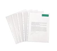 Exacompta Pochettes perforées 3194E – PVC lisse 8/100e 11 trous A4 boîte 100 incolore