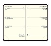 Exacompta 11840E - Recharge agenda de poche Mini 11 - Semaine/2 pages - 7,5 x 11,5 cm - Janvier à décembre 2026 - Tranche or