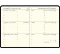 Exacompta - 130802E - Recharge Agenda semainier de poche La Semaine Planifiée 13 Winner - 9 x 13 cm - Janvier à décembre 2026 - Coloris terracotta