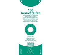 EXACOMPTA 13305B EXACOMPTA Trennstreifen Premium, 105 x 240 mm, weiß