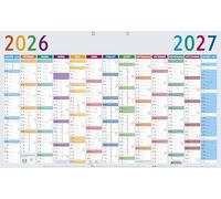 Exacompta - 13416E - Agenda de poche Journal 13 quadrillé Plastique - Fermeture par élastique et crayon - 8,5 x 13 cm - Janvier à décembre 2026 - Coloris aléatoire