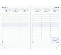 Exacompta - 13870E - Recharge pour agenda semainier Horizons 13 - Dimension 9 cm x 13 cm - Janvier 2026 à Décembre 2026
