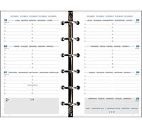 Exacompta - 14212E - Recharge Exatime 14 - 8,1 x 12,6 cm - Semainier Septembre 2024 à décembre 2025 - 16 mois