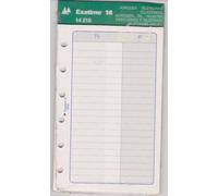 Exacompta Recharge 14216 Adresses-Téléphones pour Organiseur Exatime 8,1x12,6 cm Blanc
