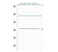 Exacompta - 14242E - Recharge Exatime 14 - Journalier 2 jours/page - Janvier à décembre 2026