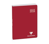 Exacompta - 154075E - Agenda journalier Forum Work & After Classic - 10 x 15 cm - Août 2025 à juillet 2026 - Coloris rouge