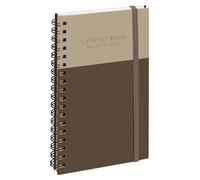 Exacompta 1601986E - Agenda semainier de poche SAD 16S Gustave 9 x 16 cm - Septembre 2026 à décembre 2027-16 mois - Marron/Grège