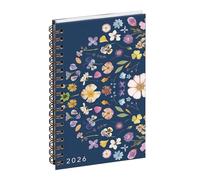 Exacompta - 1608022E - Agenda semainier de poche Eurotime 16S spiralé Chemin des Marettes recyclé - 9 x 16 cm - Janvier à décembre 2026 - Coloris bleu