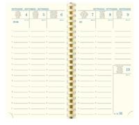Exacompta - 160847E - Recharge Semainier Agenda de Poche SAD 16S Spiralé - 9 x 16 cm - Septembre 2026 à Décembre 2027 - Multilingue (6 Langages)