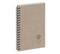 Exacompta 162226E Agenda de poche Eurotime 16S spiralé Forever recyclé 9 x 16 cm Semainier Janvier à décembre 2026 - Lin