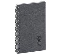 Agenda Exacompta Eurotime 16S Forever semainier - année 2025 - 9 x 16 cm - gris