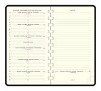 Exacompta 16820E - Recharge agenda semainier de poche Espace 16S spiralé - 9 x 16 cm - Janvier à décembre 2026