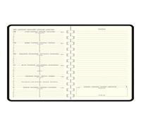 Exacompta - 16822E - Recharge agenda de poche Eurotime 16S spiralée - 9 x 16 cm - Semainier janvier à décembre 2025