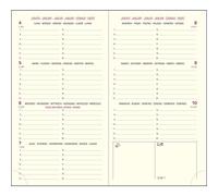 Exacompta - 16870E - Recharge agenda semainier de poche Eurotime 16 - 8,5 x 16 cm - Janvier à décembre 2025