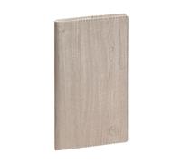 Exacompta - 1703046E - Agenda semainier de poche Espace 17 Woody - 9 x 17,5 cm - Janvier à décembre 2026 - Coloris beige