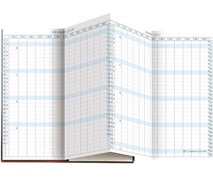 Exacompta - 172622E - Recharge Agenda Planning Mensuel de Poche Exaplan 17 accordéon - 8 x 17,5 cm - Janvier 2026 à décembre 2026