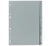 Exacompta 1743B Ordnerregister Halbformat A-Z grau 24-teilig