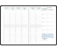 Exacompta 17840E - Recharge agenda semainier de bureau Visuel Espace 17 - 15 x 21 cm - Janvier à Décembre 2026 - Tranche or