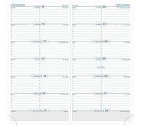 Exacompta - 17870E- 1 Recharge pour Agenda Semainier de Poche SL 17 - Dimension 9 x 17,5 cm - Janvier 2027 à Décembre 2027