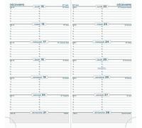 Exacompta - 17870E - Recharge Quinzainier pour Agenda SL17 - Tranche or - 9 x 17,5 cm - Janvier à Décembre 2026