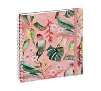 Exacompta 1805030E - Agenda de bureau Lady 18S spiralé - Sophie Adde - 15 x 17 cm - Semainier - Janvier à Décembre 2027 - Visuel oiseaux