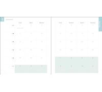 Exacompta - 180832E - Recharge agenda de bureau Lady 18 - 15 x 17 cm - Semainier janvier à décembre 2026