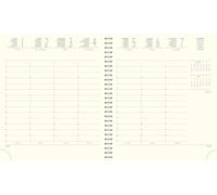 Exacompta - 180847E - Recharge Semainier Agenda Carré SAD 18S Spiralé - 15 x 17 cm - Septembre 2026 à Décembre 2027 - Multilingue (6 Langages)