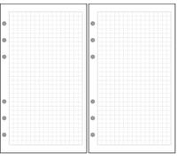 Exacompta - 18111E - Recharge Feuillets quadrillés 5x5 pour Organiseur Exatime 17-44 feuillets blancs (Lot de 2)