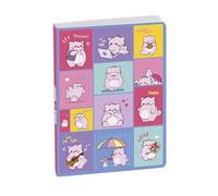 Exacompta 182171E - Agenda Forum Color Pembe 12x17 cm - Journalier Août 2026 à Juillet 2027 - Funny day bleu