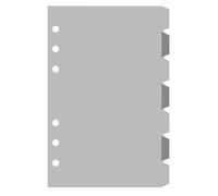 Exacompta Recharge d'intercalaires Exatime 17 – 7 intercalaires 10,5 x 17,2 cm Gris