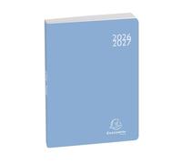Exacompta - 1824081E - Agenda journalier Forum Color Soft Harmony - 12 x 17 cm - Août 2025 à juillet 2026 - Coloris bleu