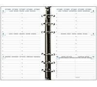 Exacompta - 18240E - Recharge Exatime 17 - 10,5 x 17,2 cm - Semainier Septembre 2024 à décembre 2025 - 16 mois