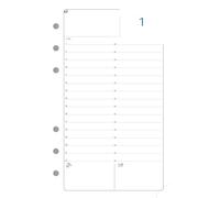 Exacompta - 18250E - Recharge pour Organiseur Exatime 17 Journalier Millésimé 1er et 2eme Semestre - Format 17,2 x 10,5 cm - Janvier à Décembre 2025