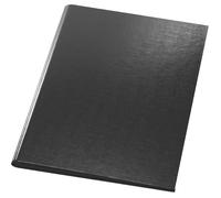 Exacompta - Réf. 18291E - Carton de 10 porte-blocs à pince avec rabat- Support pour stylo - Pochette plastique en angle - Dimensions : 23 x 32 cm pour document format A4 - Noir