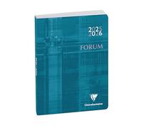 Exacompta - 184073E - Agenda journalier Forum Métric - 12 x 17 cm - Août 2025 à juillet 2026 - Coloris bleu canard