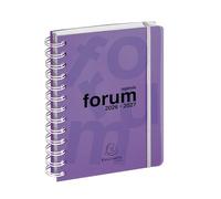 Exacompta 184177E - Agenda journalier Forum Linicolor - 12 x 17 cm - Août 2025 à juillet 2026 - Coloris violet