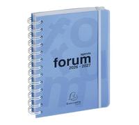 Exacompta - 18417E - 1 Agenda Journalier Forum Linicolor - Format 12 x 17 cm - Août 2026 à juillet 2027 - Coloris aléatoire