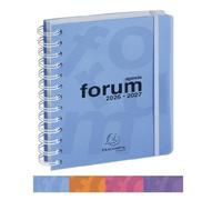 Exacompta 18417E - Agenda journalier Forum Linicolor - 12 x 17 cm - Août 2025 à juillet 2026 - Coloris aléatoire