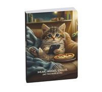 Exacompta 1844521E - Agenda Forum Funny Pets 12x17 cm - Journalier Août 2026 à Juillet 2027 - Pizza