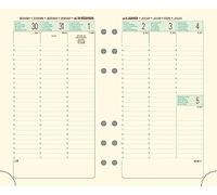 Exacompta 18572E Recharge pour Organiseur Exatime 17 Etroit Semainier - Format 17 x 9.8 cm -Janvier 2025 à Décembre 2025