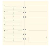 Exacompta 18644E Recharge Pour Organiseur Exatime 17 Pocket - 1 Semaine Sur 2 Pages avec Notes - Dimension 17 x 9.2 cm - Janvier 2026 à Décembre 2026