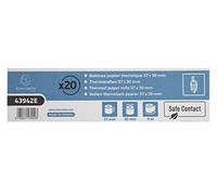 Exacompta Rouleau papier pour reçus 57 mm x 9 m – mandrin 12 mm – Safe Contact – 1 rouleau
