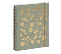 Exacompta 2008053E - Agenda de bureau Horizons 20S Visuel spiralé Végétal 15 x 21 cm Semainier Janvier à décembre 2026 - Vert