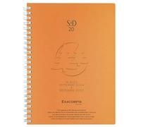 Exacompta 20247E Agenda Semainier Bureau SAD 20W Spirales Linicolor - Format 15 x 21 cm - Septembre 2026 à Décembre 2027 - Couverture Aléatoire